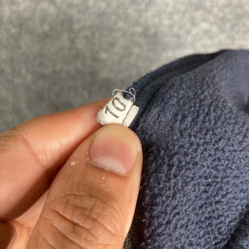 The North Face Fleece Jacket Kids Size 10 Gray Blue Full Zip Outdoor Warm - Picture 6 of 9
